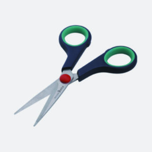 Universal scissors, stainless steel, Plastic handle