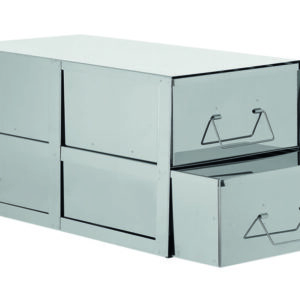 Double trays for upright freezers, stainless steel