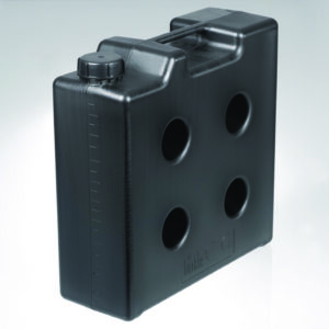 Space-saving jerrycans, HDPE, electrically conductive, without threaded connector