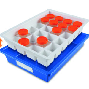 Laboratory trays with insert, DROPLET™, PS