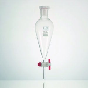 LLG-Separating funnel, conical, borosilicate glass 3.3