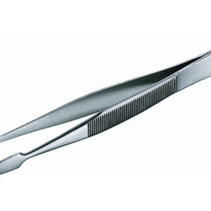 Cover glass forceps, Nickel plated steel