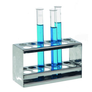 Test tube racks, 18/10 stainless steel, rectangular