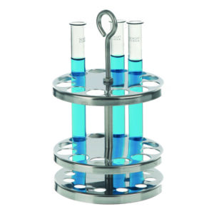 Test tube racks, 18/10 stainless steel, round