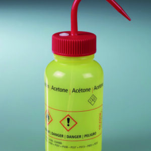 Safety wash bottles, with GHS imprint, LDPE