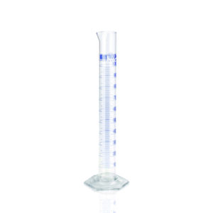 Measuring Cylinder, DURAN®, class A, Blue Graduation, USP