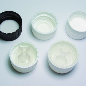 Screw caps for narrow-mouth bottles, PP 28