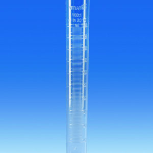 Measuring cylinders, SAN, tall form, class B, moulded graduations
