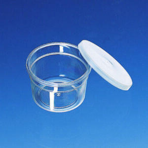 Containers, PS, with snap-on lid