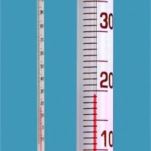 Simple type thermometer, solid stem
