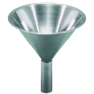 Special funnel for powder, 18/10 stainless steel