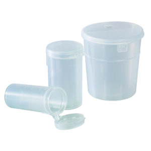 Sample beakers, PP, with graduation