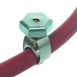 Tubing clips, 18/10 steel