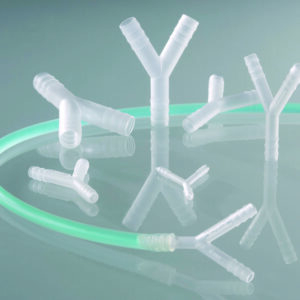 Tubing connectors, Y-shape, PVDF