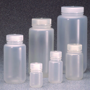 Wide-mouth packaging bottles Nalgene™ PPCO, with closure, PP