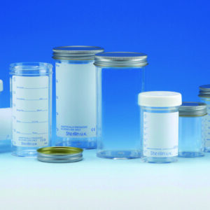 Sample container, Sterilin ™, PS, with screw cap