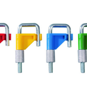 Curved tubing clamps stop-it, PVDF