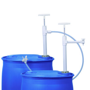 Barrel pump, PTFE, with discharge tube