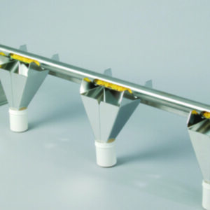 Emptying device, stainless steel