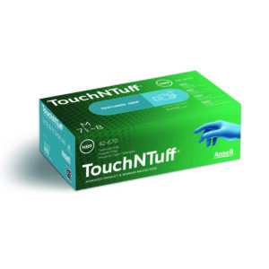 Disposable Gloves Touch N Tuff® Blue, Nitrile