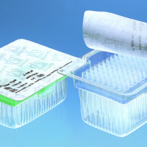 Filter tips, racked in TipRack, non-sterile