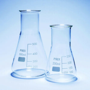 Flasks, wide neck, Pyrex®