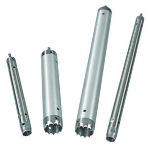 Sampling drill for stalk material