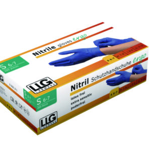 LLG-Disposable Gloves <i>ergo</i>, Nitrile, Powder-Free