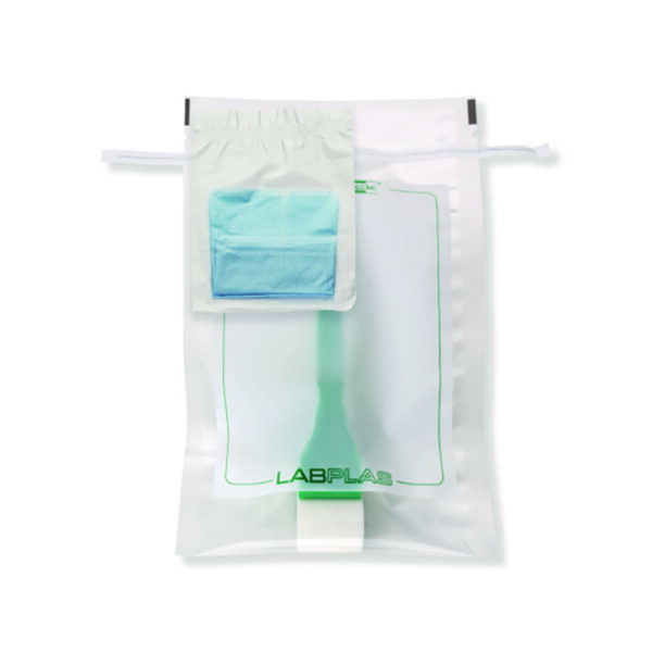 Sample bags Sani-Stick, with polyurethane sponge and gloves