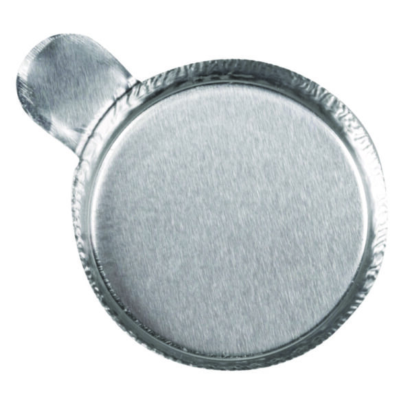 Weighing dishes, aluminium, crinkled walls, with finger tab, certified oil free