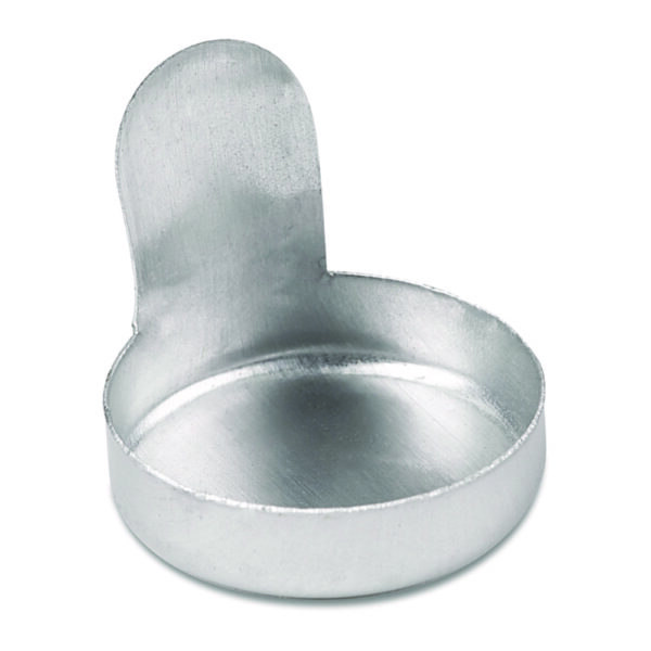Weighing dishes, aluminium, with finger tab