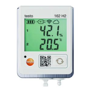 Online humidity data logger testo 162 H2, with one connection for temperature and humidity sensor