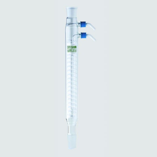 Condensers, ground glass joint, Dimroth,  borosilicate glass 3.3, PP-olive