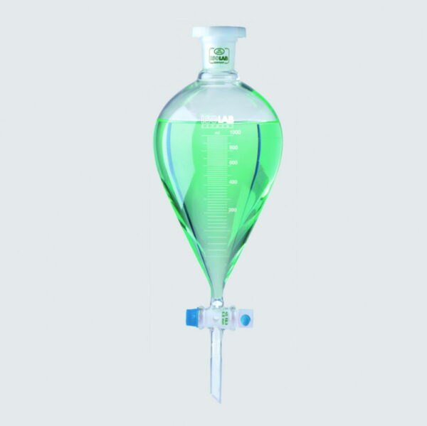 Separating funnels, conical, borosilicate glass 3.3