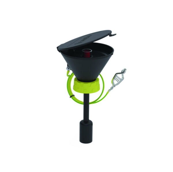 Safety funnels 130, PE-EX, electrostatic conductive, with level indcator
