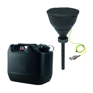 Disposal unit with safety funnel, V2.0, HDPE, electrostatic conductive