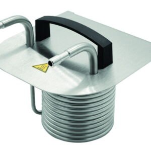 Bath cover with special cooling coil for bath tanks