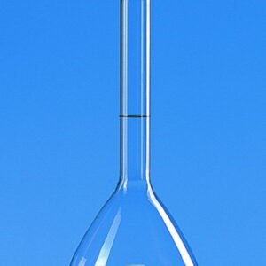 Volumetric flasks, boro 3.3, class A, amber graduations, with PP stoppers, incl. USP individual certificate