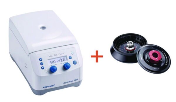 Microcentrifuge 5425/5425 R (IVD), with control knobs, with aerosoltight rotor FA-24x2 and QuickLock® Pro lid