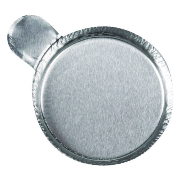 Weighing dishes, aluminium, crinkled walls, with finger tab, certified oil free