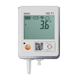 Online temperature data logger testo 162 T1, with integrated NTC temperature sensor