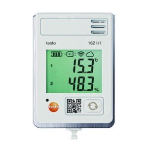 Online humidity data logger testo 162 H1, with integrated temperature and humidity sensor