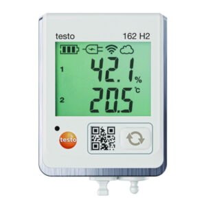 Online humidity data logger testo 162 H2, with one connection for temperature and humidity sensor