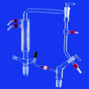 Column heads with valve stopcock, DURAN® tubing