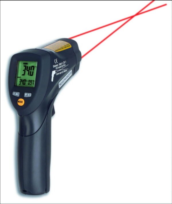 Infra-red thermometer with double-laser sighting ScanTemp 485