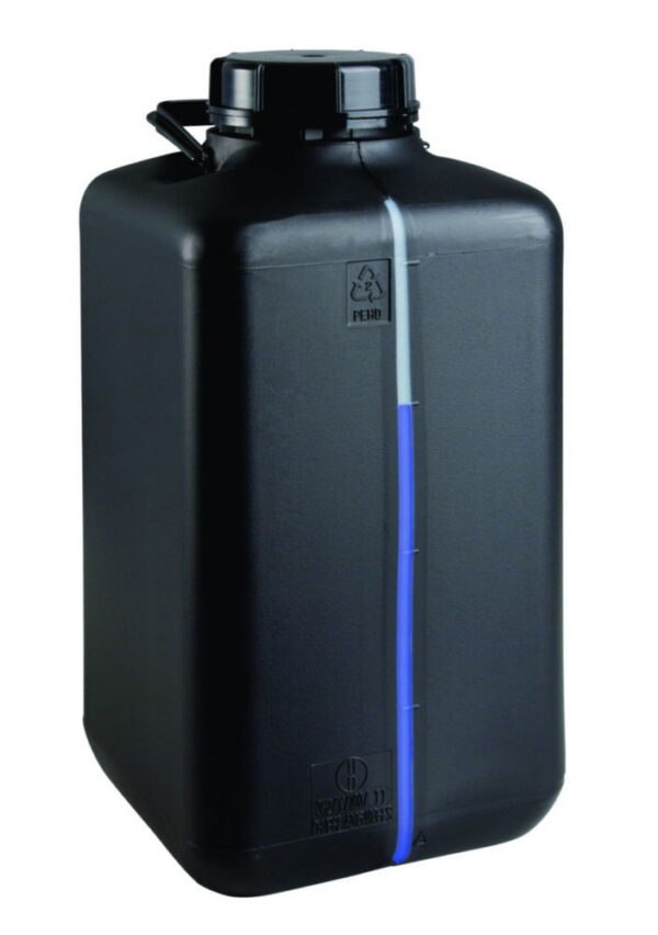 Safety container with viewing stripe, HDPE, electrostatic conductive, with UN-approval