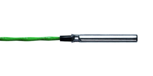 Temperature probe with stainless steel sleeve, thermocouple type K