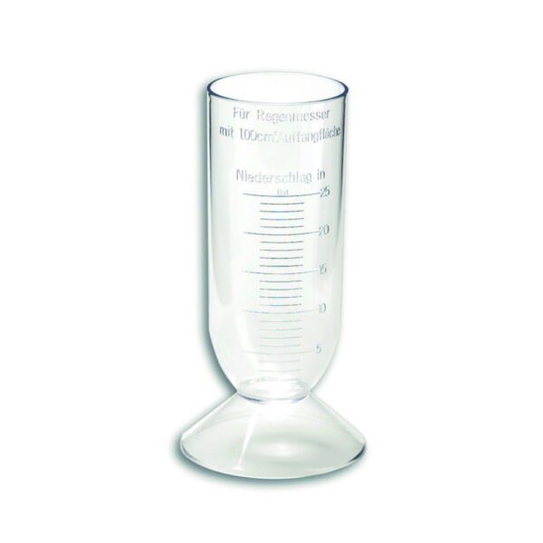 Graduated cylinder lining for rain gauge according to Prof. Hellmann, plastic
