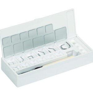 Milligram weight set E1, in plastic box