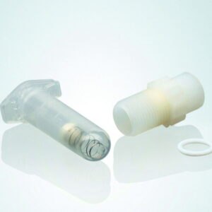 Suction valves for bottle-top dispensers and digital burettes